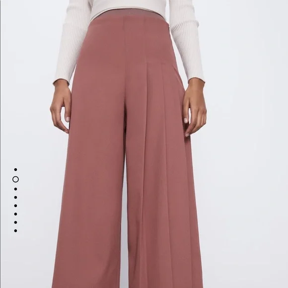 Zara high waisted pleated pants Bloggers fav - Picture 4 of 8
